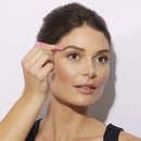 Tweezerman Stainless Steel Mini Slant Tweezer, Neon Pink, 1 Count Tweezerman