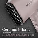 Remington Pro Wet2style Hair Dryer, With Ionic & Ceramic Drying Technology, Mauve, 1875 Watts of Drying Power Infinity Warehouse