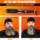 TAME THE WILD Easy Glide Beard Straightener Essentials Kit-Anti Scald Beard Straightening Comb, Heat Protection Spray,Beard Soap,Beard Balm,Detangle Comb, and Storage Case-Ultimate Beard Grooming Kit TAME THE WILD