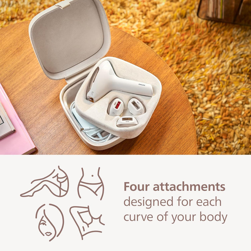 Philips Lumea 9000 Series IPL Hair Removal Device - Alternative to Laser Hair Removal, SenseIQ Technology and Lumea App, 4 Attachments for Body, Face, Bikini & Underarms, for Women & Men, BRI984/03 Infinity Warehouse