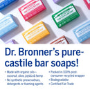 Dr. Bronner’s - Pure-Castile Bar Soap (Peppermint, 5 ounce) - Made with Organic Oils, For Face, Body and Hair, Gentle and Moisturizing, Biodegradable, Vegan, Cruelty-free, Non-GMO Dr. Bronner's