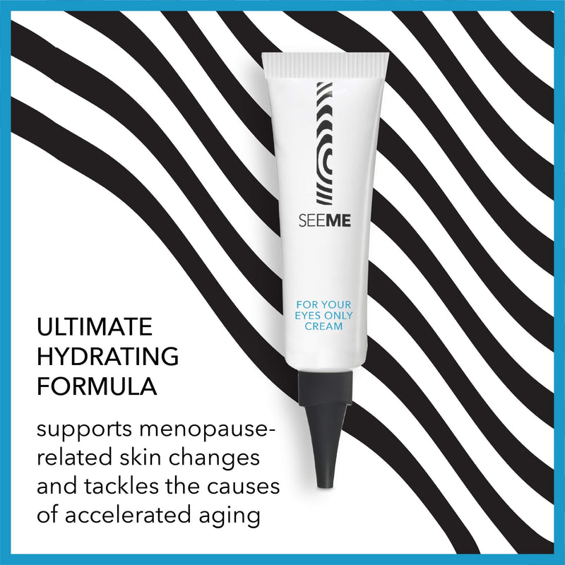 SeeMe Beauty Mature Skin Eye Cream Anti Aging Hydrating Under Eye Cream for Puffiness, Wrinkles, Dark Circles, Fine Lines, Fragrance-Free, With Niacinamide for Men & Women (.5 fl oz) SeeMe Beauty