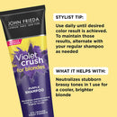 John Frieda Violet Crush Purple Shampoo, Shampoo for Brassy Blonde Hair, with Violet Pigments, 8.3 Ounce John Frieda Store