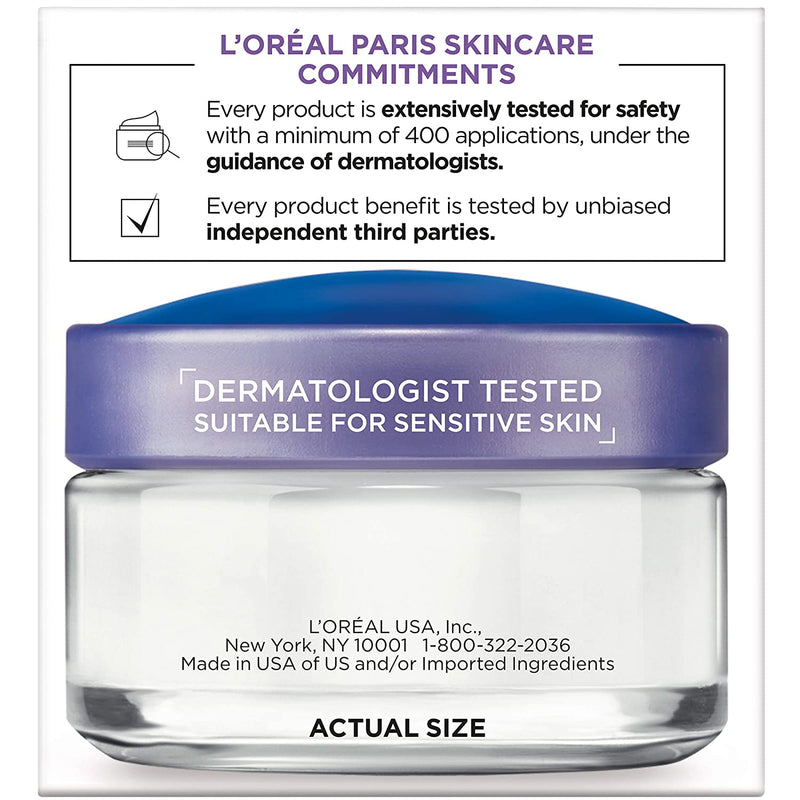 L'Oreal Paris Skincare Collagen Face Moisturizer, Fragrance-Free Day and Night Cream, Anti-Aging Face, Neck and Chest Cream to smooth skin and reduce wrinkles, 1.7 oz L'Oreal Paris