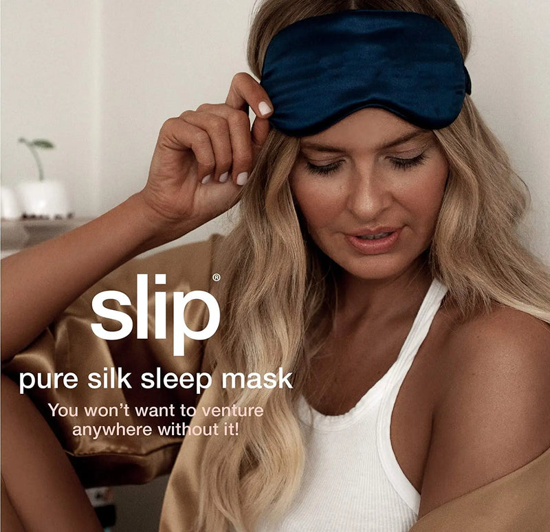 Slip Silk Sleep Mask, Pink Marble (One Size) - 100% Pure Mulberry 22 Momme Silk - Comfortable Sleeping Mask with Elastic Band + Pure Silk Filler and Internal Liner SLIP Store