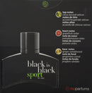 Nu Parfums Black is Black Sport Eau de Toilette Spray for Men, 3.4 Ounce NU Parfums