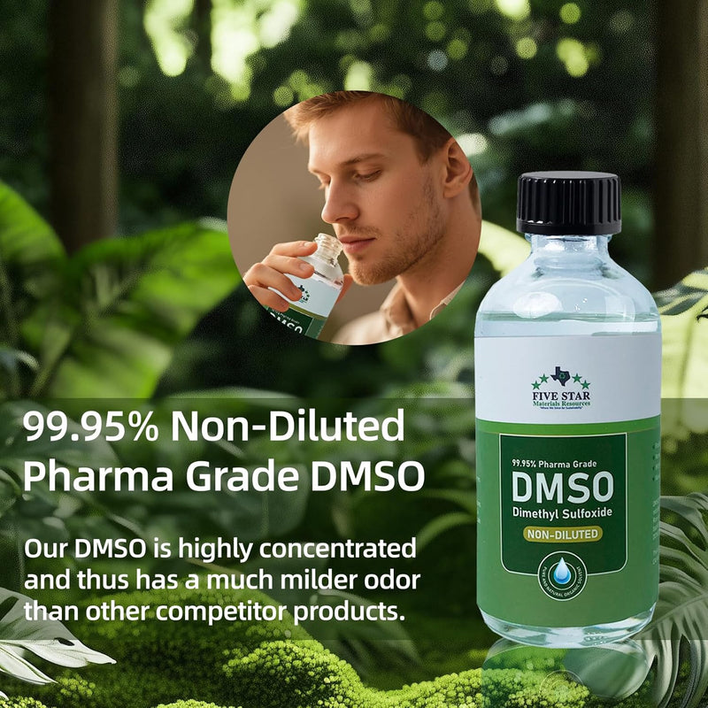 Dimethyl Sulfoxide (DMSO) 99.95% Pure Liquid |8 oz. DMSO Pharma Grade Non-diluted | Undiluted & Odorless, Contained in Premium Glass Bottle Infinity Warehouse