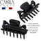 Camila Paris CP3027 French Hair Clip for Women, 1.5 inch Set of 2 Black Girls Hair Claw Clips Jaw Fashion Durable Styling Hair Accessories for Women, Strong Hold No Slip Grip, Made in France Camila