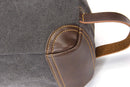 emissary Men's Toiletry Bag Leather and Canvas Travel Toiletry Bag Dopp Kit for Men Shaving Bag for Travel Accessories (Gray) emissary