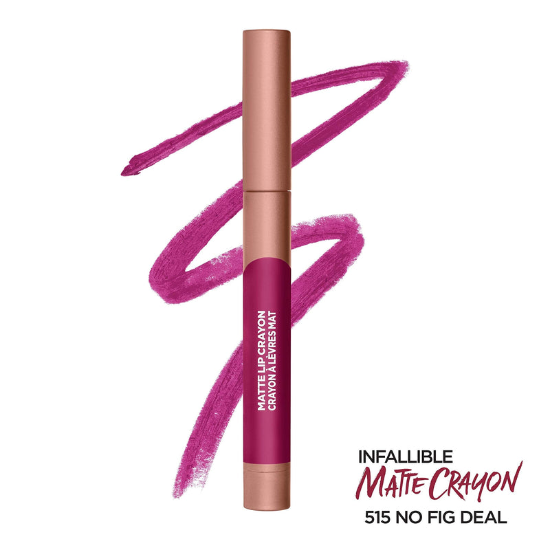 L'Oreal Paris Infallible Matte Lip Crayon, No Blossom Fig Deal (Packaging May Vary) L'Oreal Paris