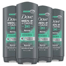 DOVE MEN + CARE Post-Workout Body Wash 3N1 Revive 4 Count For Men With Tea Tree Oil, 18 oz Infinity Warehouse