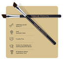 Parallel Products - The BROW Brush - (2 Pack) Premium Angled Eyebrow Brush for powder, cream, gel and wax PARALLEL PRODUCTS