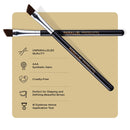 Parallel Products - The BROW Brush - (2 Pack) Premium Angled Eyebrow Brush for powder, cream, gel and wax PARALLEL PRODUCTS