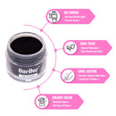 OneDor Nail Dip Dipping Powder – Acrylic Color Pigment Powders Pro Collection System, 1 Oz. (12 - Black) Onedor