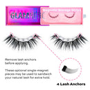 Glamnetic Lashes - Lucky + Black Liquid Liner Bundle | Vegan Magnetic Eyelashes, Short Cat Eye Faux Mink Lashes, Flared, Winged Full Volume, Reusable up to 60 times - 1 Pair Glamnetic