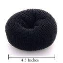 Beaute Galleria Hair Donut Bun Maker Ring Style Mesh Chignon Ballet Sock Bun (X-Large, Black) Beaute Galleria Store
