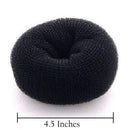 Beaute Galleria Hair Donut Bun Maker Ring Style Mesh Chignon Ballet Sock Bun (X-Large, Black) Beaute Galleria