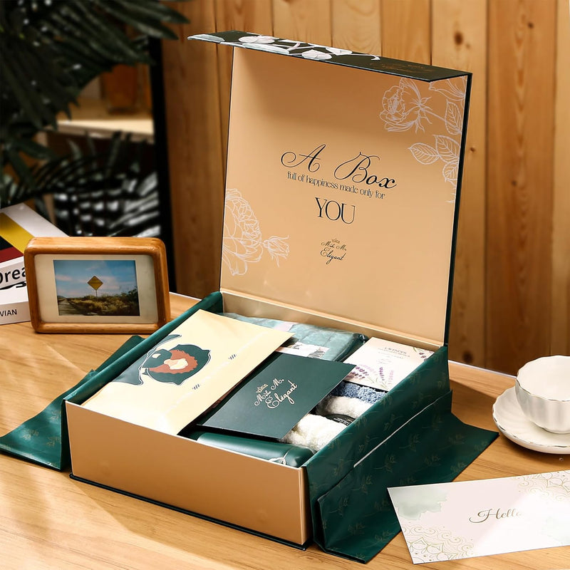 Make Me Elegant Gift Boxes for Women - Relaxing Spa Set, Self Care Package for Women, Get Well Soon Gift Basket, Happy Birthday Gift Set, Mothers Day Gifts for Women, Valentine's Day Gifts for Women