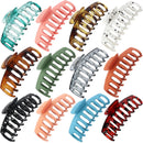 12 PCS Hair Claw Clips Large for Women and Girls,Non-slip Matte Hair Clips ,Strong Hold Thick Thin Hair styling Hair Accessories, Solid Trendcy Color Hair Jaw Clamp by Eathtek Eathtek