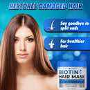 Bellisso Biotin Hair Conditioner Mask with Argan Oil for Dry Damaged Hair - Deep Treatment - Split End Moisturizer, Hydrating Conditioning Product BELLISSO