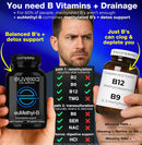 Methylated B Complex Vitamins Riboflavin B6 B12 Folate L-Serine NAC & TMG Supplements Brain Heart MTHFR Immune Support - Methylated Multivitamin L Methylfolate Active 5-MTHF (180) Dr Ekberg euMethyl-B Infinity Warehouse