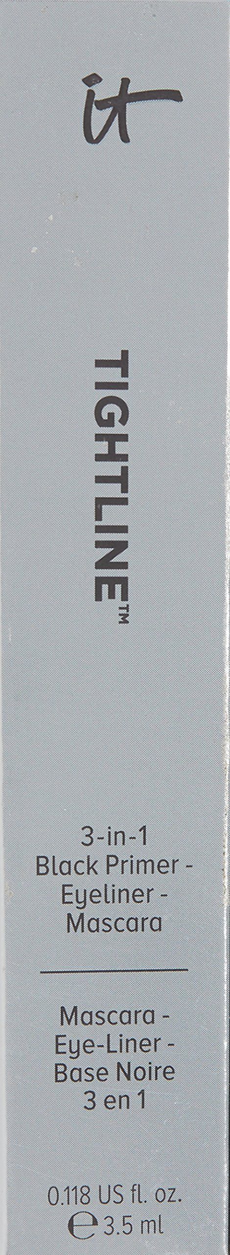 IT Cosmetics Tightline, Black - 3-in-1 Lash Primer, Eyeliner & Mascara - Lengthens & Conditions Lashes - Ultra-Skinny Wand - Infused with Collagen, Biotin, Peptides & Antioxidants - 0.12 fl oz It Cosmetics