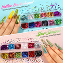 Nail Art Designs for Nails, Nail Foil Sticker, Nails Gems and Rhinestones, Nail Art Fruit Slices , Chunky Glitter, Nail Sequins Laser Star, Holographic Sparky Mixed Heart,Nail Decorations Teenitor