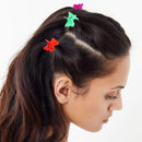 R HORSE 150 Pcs Velvet Hair Scrunchies Hair Snap Clips Set 20Pcs Velvet Hair Scrunchies 80Pcs Candy Color Snap Clips 50Pcs Mini Butterfly Claw Clips 90s Hair Barrettes Hair Accessories for Women Lady R HORSE