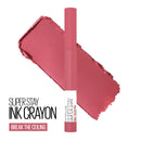 Maybelline New York SuperStay Ink Crayon Long Lasting Matte Lipstick With Built-in Sharpener, 145 Break The Ceiling, 0.04 Oz,1 Count (Pack of 1) Maybelline New York