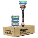 Gillette Fusion ProGlide Razors for Men, 1 Gillette Razor, 4 Razor Blade Refills, Shields Against Skin Irritation Gillette