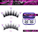 Arishine 3D 5D Magnetic Eyelashes with Eyeliner Kit, 10-Pair Reusable Natural Magnetic Lashes, 2 Pair Fluffy magnetic Eyelashes, 2 Tubes of Magnetic Eyeliner with Scissors Tweezers & Mirror Case Arishine