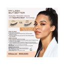 KISS MLBB My Lash But Better Everyday Wearable Volume False Eyelashes with Superfine Band Technology, Easy To Apply, Reusable, Cruelty-Free, Contact Lens Friendly, Style All Mine, 1 Pair KISS