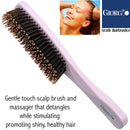 Giorgio GIO1P Pink 7.75 inch Gentle Touch Detangler Hair Brush for Men Women and Kids. Soft Bristles for Sensitive Scalp. Wet and Dry for all Hair Types. Scalp Massager Brush Stimulate Hair Growth GIORGIO