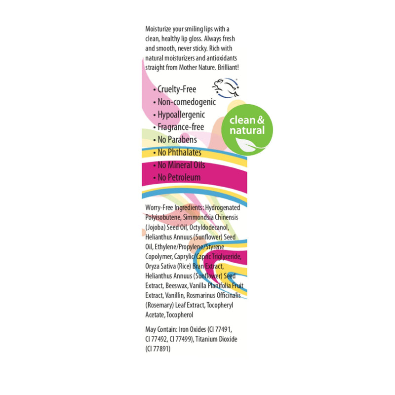 Frilliance Moisturizing Natural Lip Gloss, Neutral Bliss Color, Vegan Cruelty Free Hypoallergenic for Teens of All Skin Types, 8 ml / .28 fl oz Frilliance