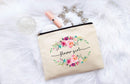Flower Girl Makeup Bag, Flower Girl Gift, Bridal Party Favor, Cosmetic Pouch, Wedding Party Gift, Gift from Bride Moonwake Designs