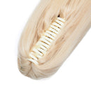 100% Remy Human Hair Ponytail Extension One Piece Claw/Jaw Clip Ponytail Hairpiece Clip In Pony Tail Extensions For Girl Lady Women Long Straight
