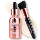 LUMINESS Liquid Mirage w/SPF 50 Color Adjusting Foundation Kit - Color Changing Foundation, SPF 50 Primer & Makeup Brush, Face Makeup for Mature Skin, 4in1 Liquid Foundation, Concealer & Moisturizer Infinity Warehouse