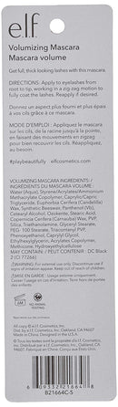 E.L.F. 21664 Volumizing Mascara Black 2-Pack (2 packages of 1 in each) (improved formula) (ELF) e.l.f.