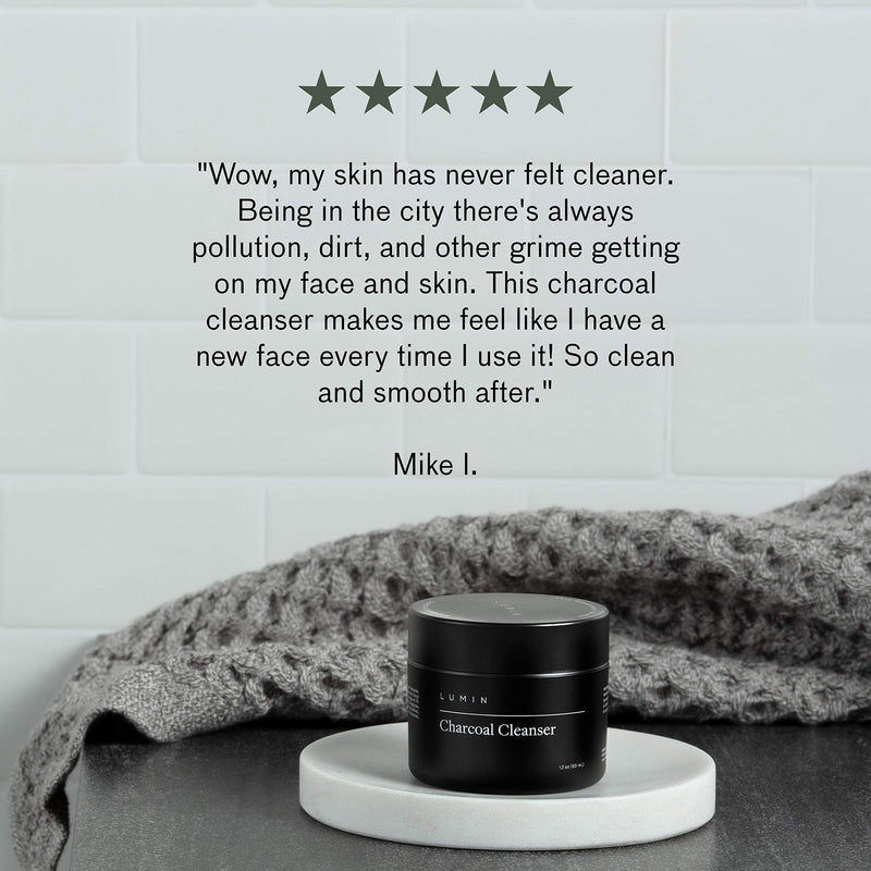 Lumin - Dark Circle Repair Set - Skin Care Kit for Men - Dark Circle Defense, Charcoal Face Wash, Moisturizer - Helps with Tired Eyes, Dark Spots, Uneven and Dull Skin - 2 Month Supply Lumin