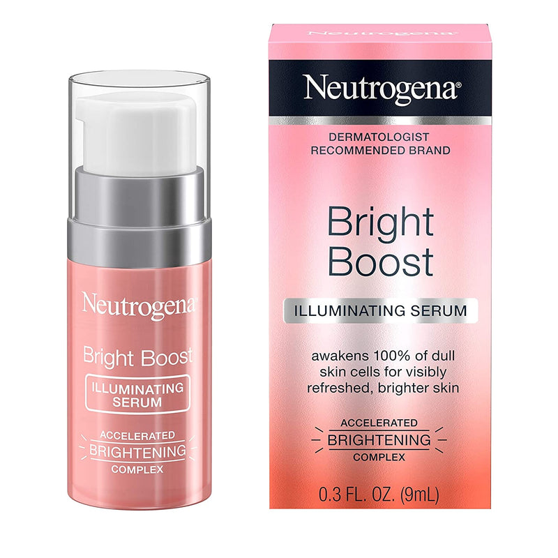 Neutrogena Bright Boost Illuminating Face Serum with Neoglucosamine & Turmeric Extract for Even Skin Tone, Resurfacing Serum for Face to Reduce Dark Spots & Hyperpigmentation, 0.3 fl. oz (Pack of 12) Neutrogena Store