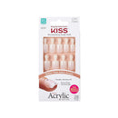 KISS Salon Acrylic Natural 28 Nails Real Short Length KSAN01 (2 PACK) KISS