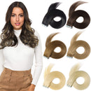 ROSEBUD Tape in Hair Extensions REMY Human Hair, Secure Skin Weft Hair Extensions Seamless 50g/Pack 20Pcs 18 Inch Rose bud