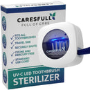CARESFULL UV Toothbrush Sanitizer - Toothbrush Sterilizer - Fits All Toothbrushes, Safety Feature, for Home and Travel CARESFULL