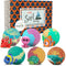 Kids Bath Bombs with Toys Inside - Gentle and Kid Safe, Gender Neutral, Bubble Bath Fizzies with Surprise Inside. Spa Bath Fizz Balls Kit. Birthday or Valentine Gift for Girls and Boys Mineral Me California