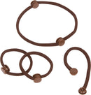 Snappee Snap Hair Ties for Thick, Natural, Curly Hair | No Slip, No Tension Pro Hair Tie | Strong Ponytail Holder (Brown) SWIRLYCURLY
