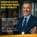 Magnesium L-Threonate 1500mg with Vitamin D3 10,000 IU & K2 MK-7 – Brain, Focus & Bone Support – 60 Vegan Capsules – High Absorption, Non-GMO Infinity Warehouse