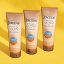 Jergens Natural Glow +FIRMING Self Tanner Body Lotion, Medium to Tan Skin Tone, Sunless Tanning Moisturizer, featuring Collagen and Elastin, Helps to Visibly Reduce Cellulite, 7.5 oz (2 Pack) Jergens