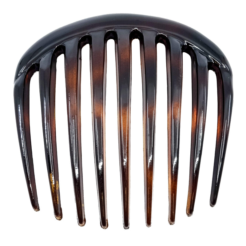 Camila Paris CP2431 French Hair Side Comb Small 3 inch Tortoise Shell, Flexible Durable Cellulose Hair Combs, Strong Hold Hair Clips for Women, No Slip Styling Girls Hair Accessories Made in France Camila