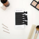 Cyndibands Gentle Elastic Knotted Ribbon Ponytail Holders Hair Ties 6-pack (All Black) Cyndibands