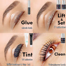 Lash Lift And Tint Kit, DIY Eyelash Lift and Dye 2 in 1, Perm Lashes At Home Lift Your Lash Curl And Black For 6 Weeks More Than 7 Applications Libeauty